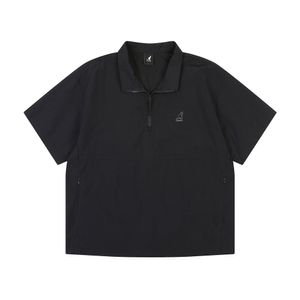 숏 슬리브 스탠드넥 아노락 8159 블랙