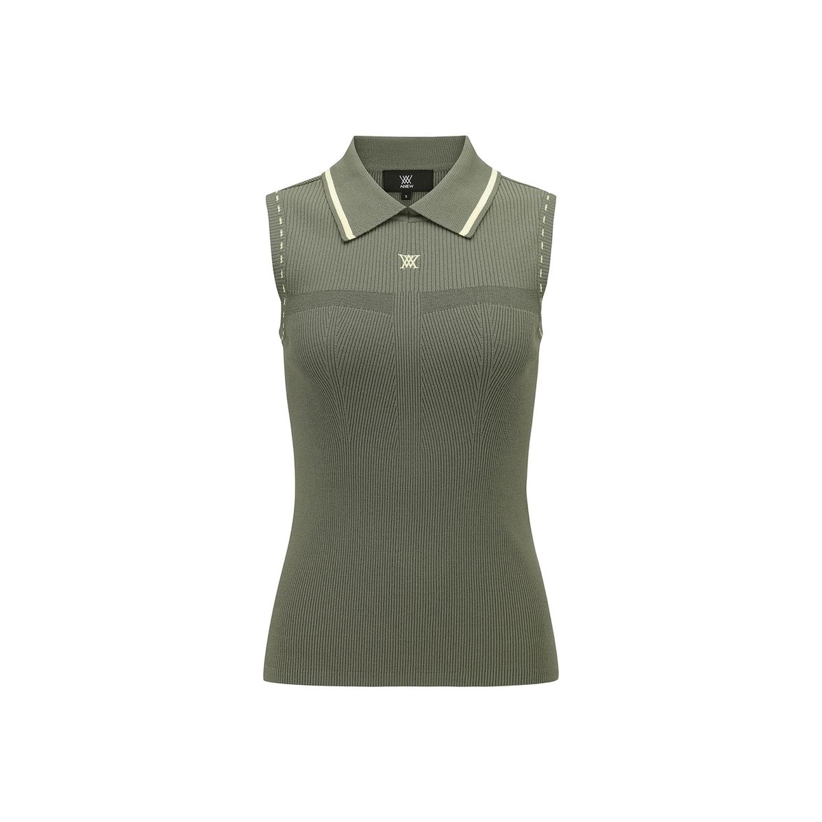 어뉴골프(ANEW GOLF) WOMEN SLEEVELESS COLLARED SWEATER_KH