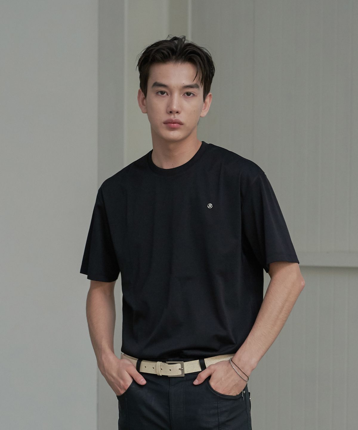 스페로네(SPERONE) [쿨에버] 베이직 스탠다드 로고 숏 슬리브 (블랙)