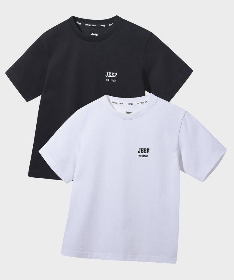 [2PACK] 190g 레거시 반팔 티셔츠 (KR5TSU153BK)