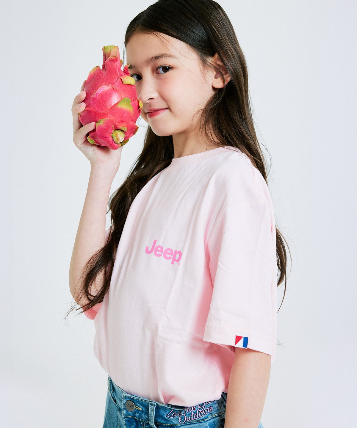 지프키즈(JEEPKIDS) 스몰 지프로고 반팔티_KP5TSU092LP