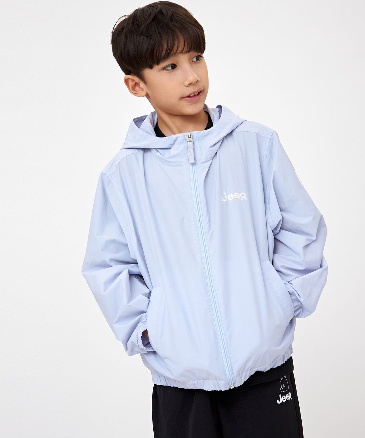 지프키즈(JEEPKIDS) 마운틴 와펜 바람막이 점퍼 (KP5JPU483SB)