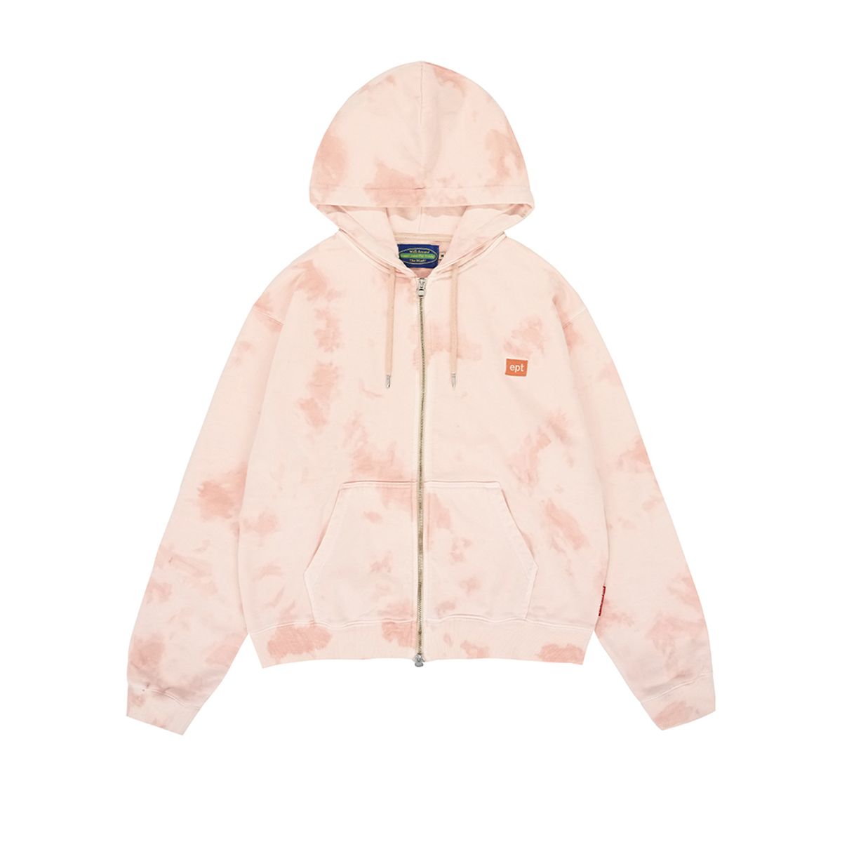 이피티(EPT) TIE-DYE ZIP UP HOODIE (CORAL)