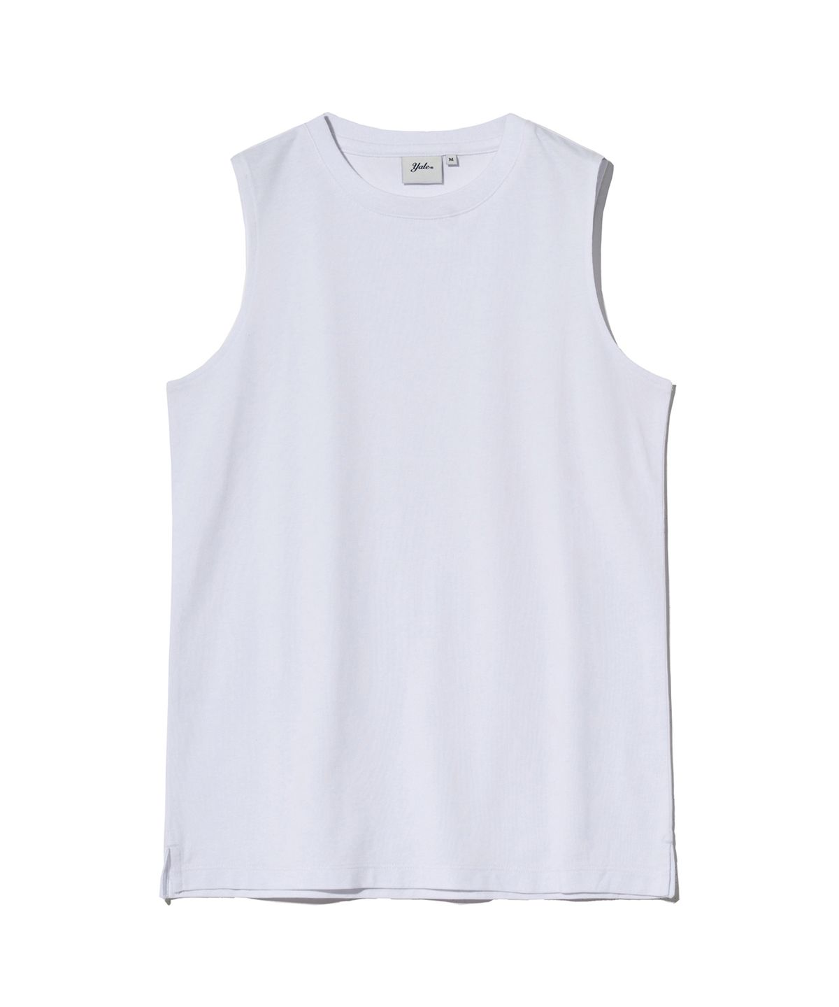 예일(YALE) [PREMIUM COTTON] 우먼즈 기자 코튼 슬리브리스 화이트