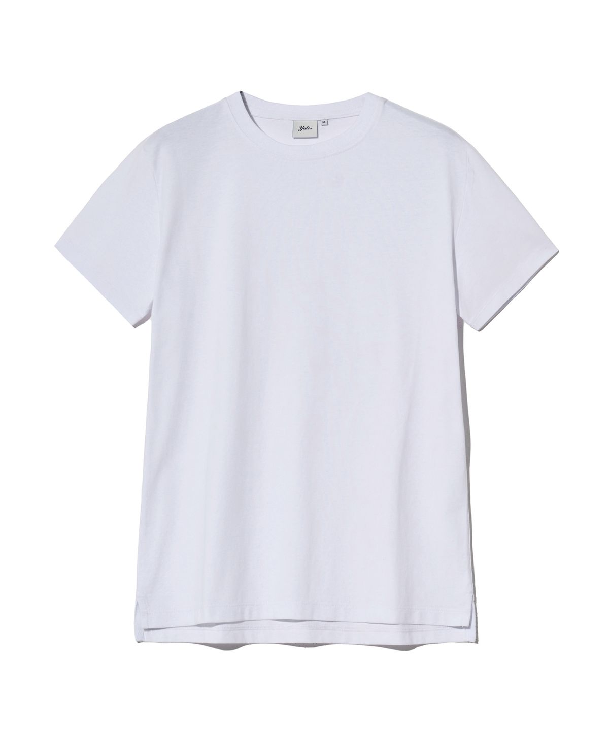 예일(YALE) [PREMIUM COTTON] 우먼즈 기자 코튼 반팔티셔츠 화이트