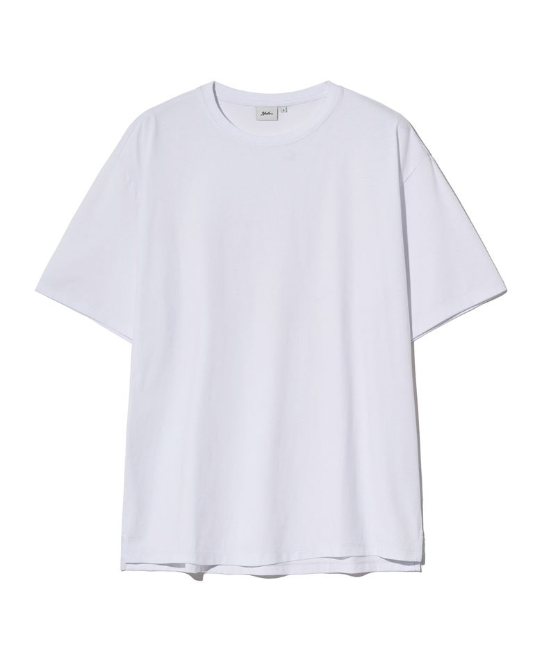 [PREMIUM COTTON] 기자 코튼 반팔티셔츠 화이트