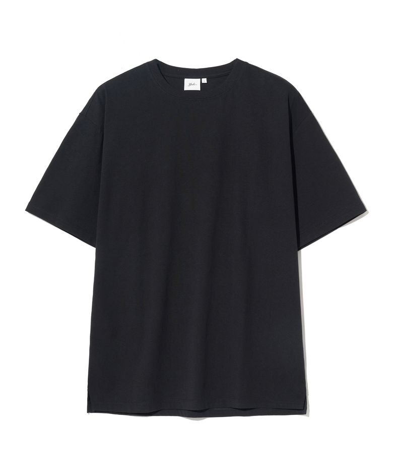 [PREMIUM COTTON] 기자 코튼 반팔티셔츠 블랙