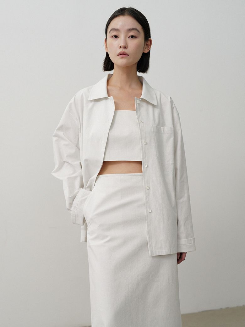 Open Collar Shirts_Ivory