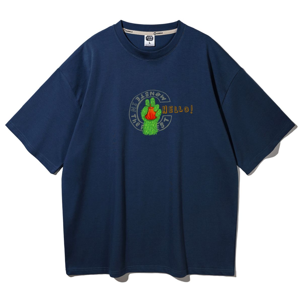 앨빈클로(ALVINCLO) 애플 그립 오버핏 반팔티 AST4542 (5 COLOR)