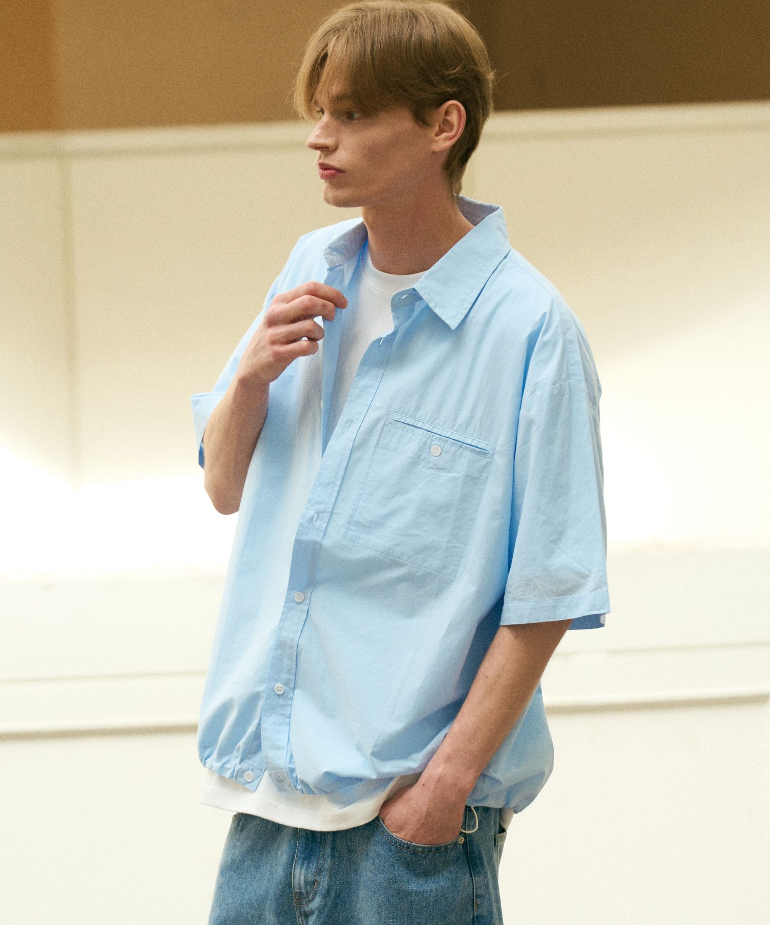 에센셜 벌룬라인 오버 후디 11colors source detail 49
