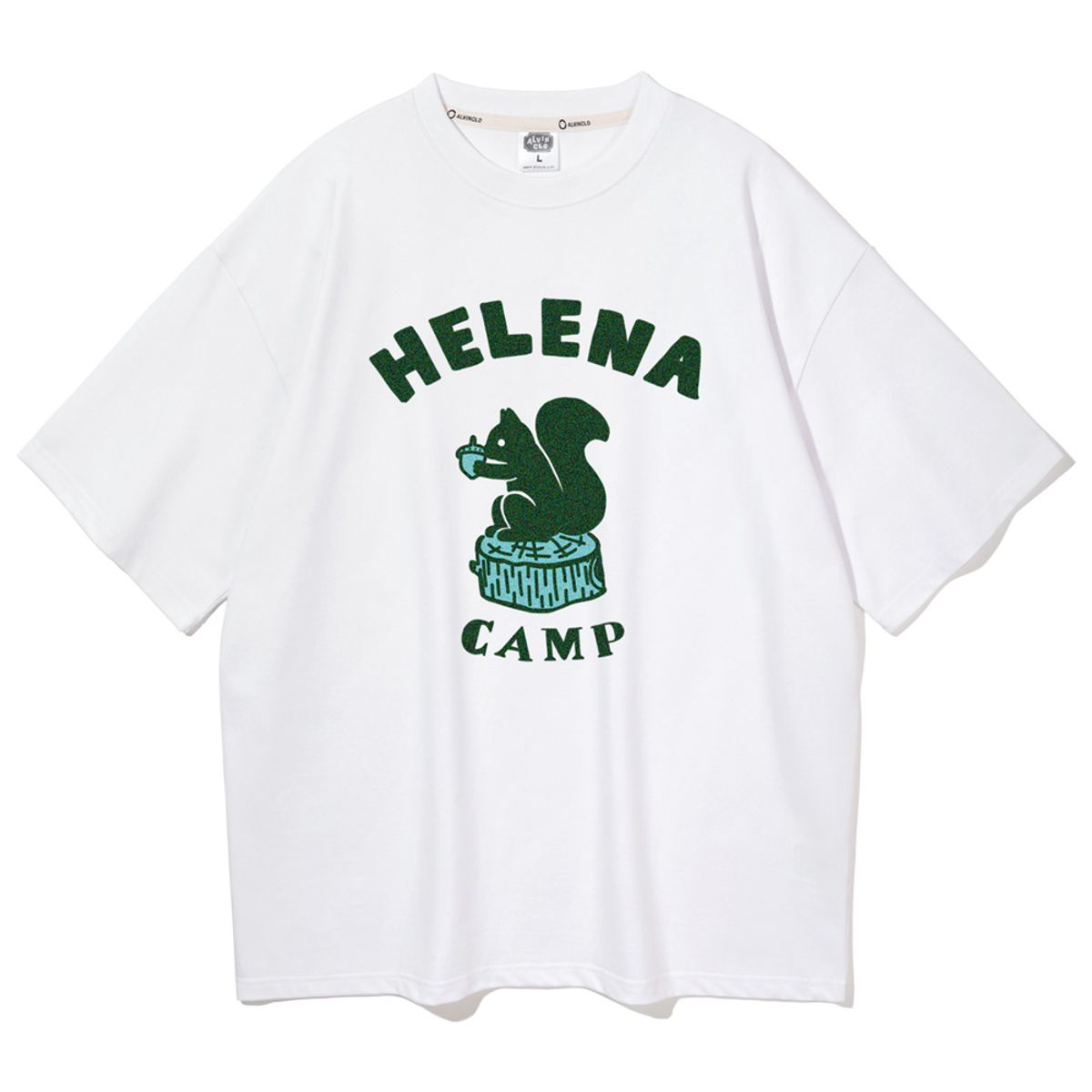 앨빈클로(ALVINCLO) HELENA SQUIRREL 오버핏 반팔티 AST4552 (4 COLOR)