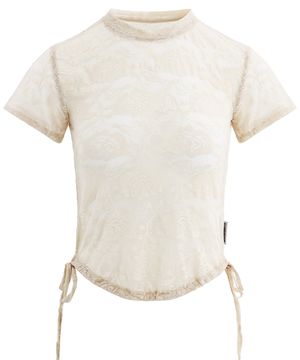 LACE T-SHIRT IN BEIGE (레이스 티셔츠)