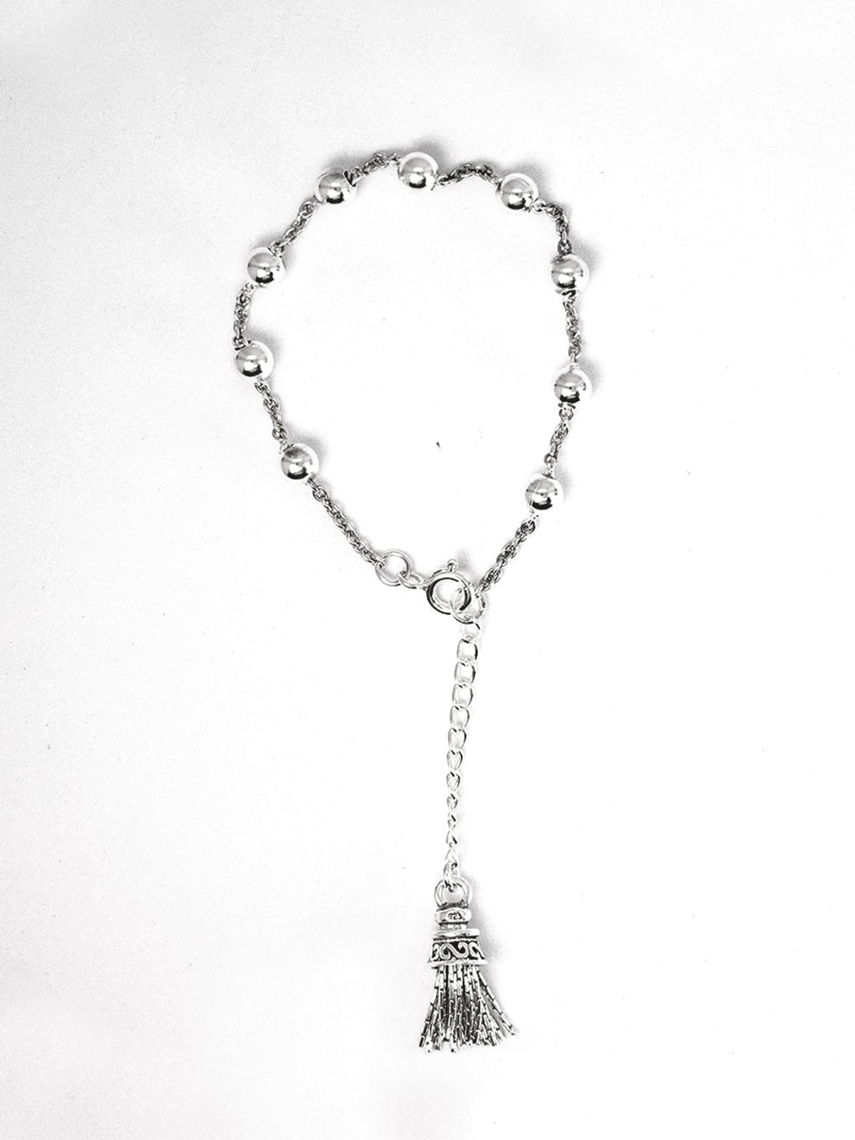 하랑(HARANG) HR 339B_Silver Chain Ball Bracelet