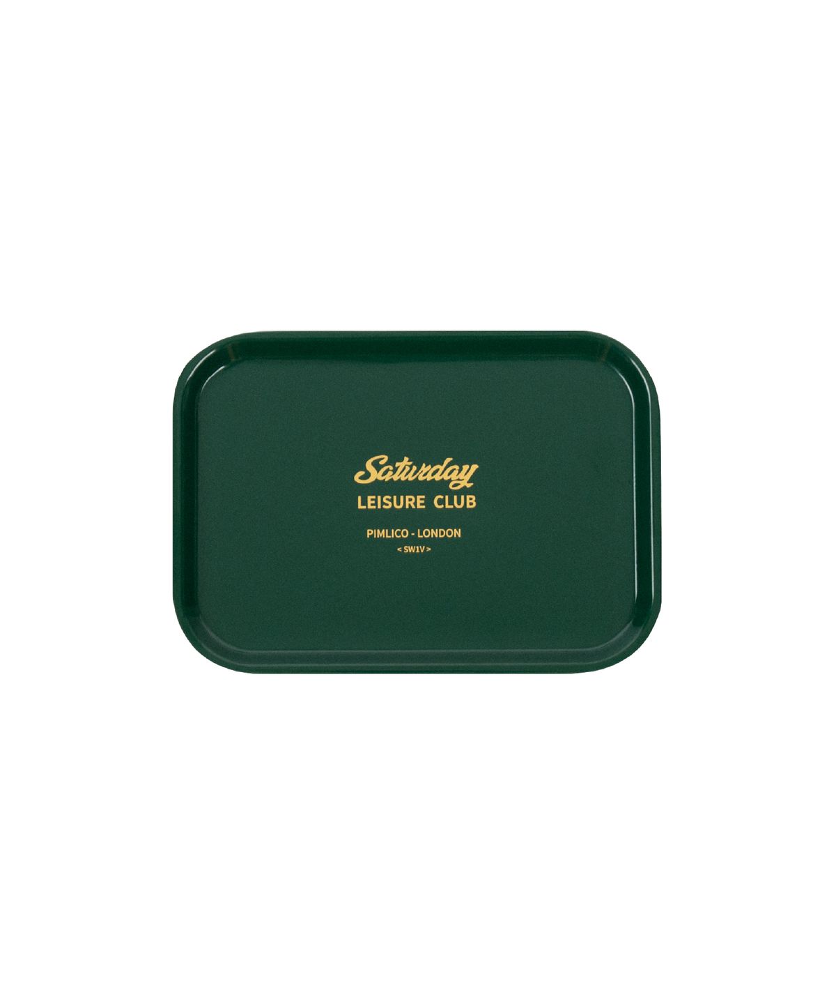 세러데이 레저 클럽(SATURDAY LEISURE CLUB) Leisure Melamine  Tray(Small) - British Racing Green