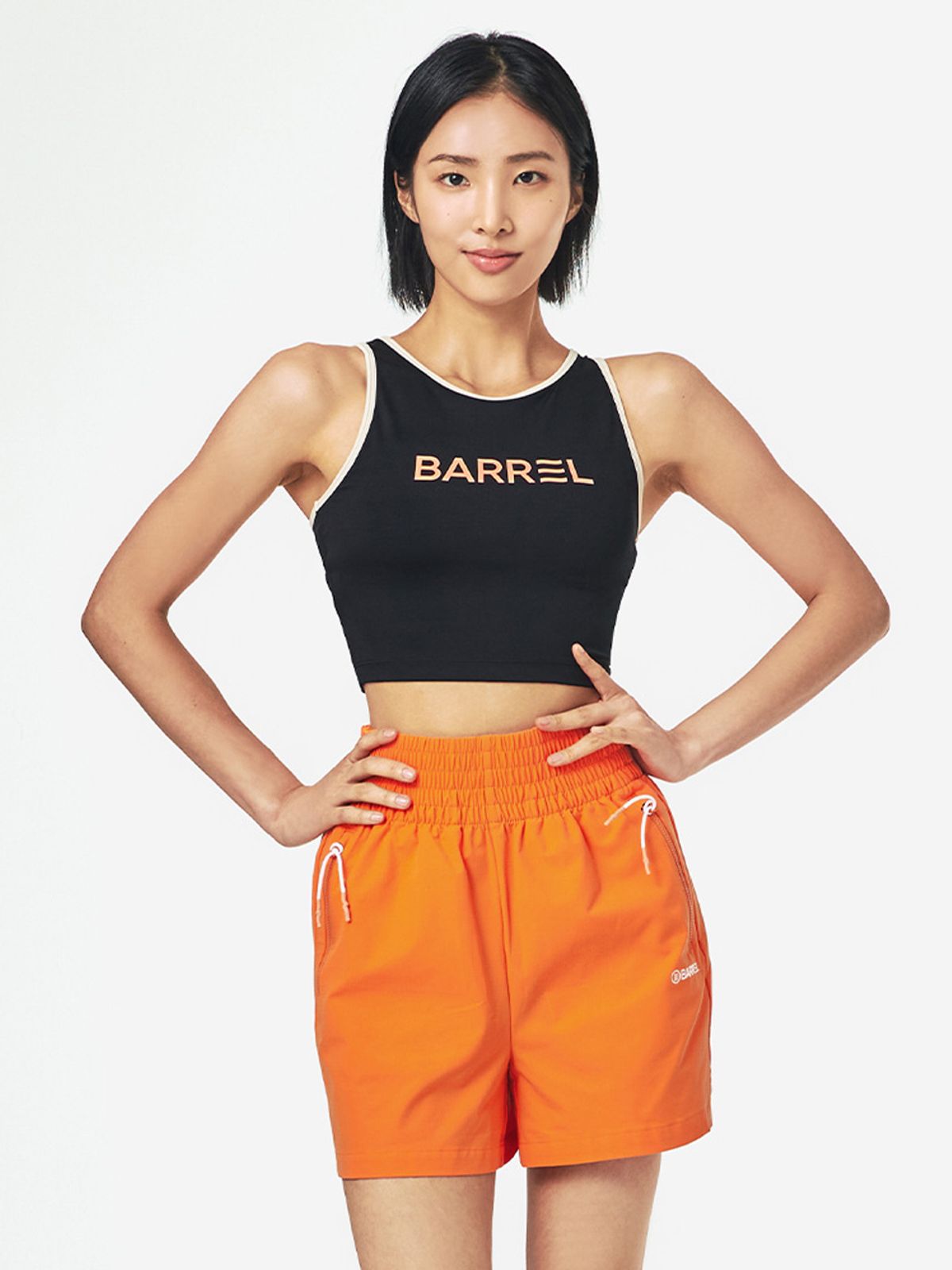 배럴(BARREL) 우먼 바이브 하프 브라탑 블랙 (B4SWWBR006BLK)