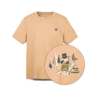 남성 그래픽 반팔티 베이지_TB0A6EZWEH31