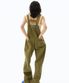 Zipper Overall pants (Khaki)