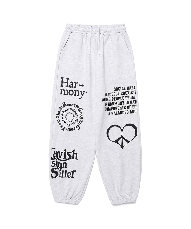 HARMONY SWEATPANTS LIGHT GREY(CV2ESUPA04B)