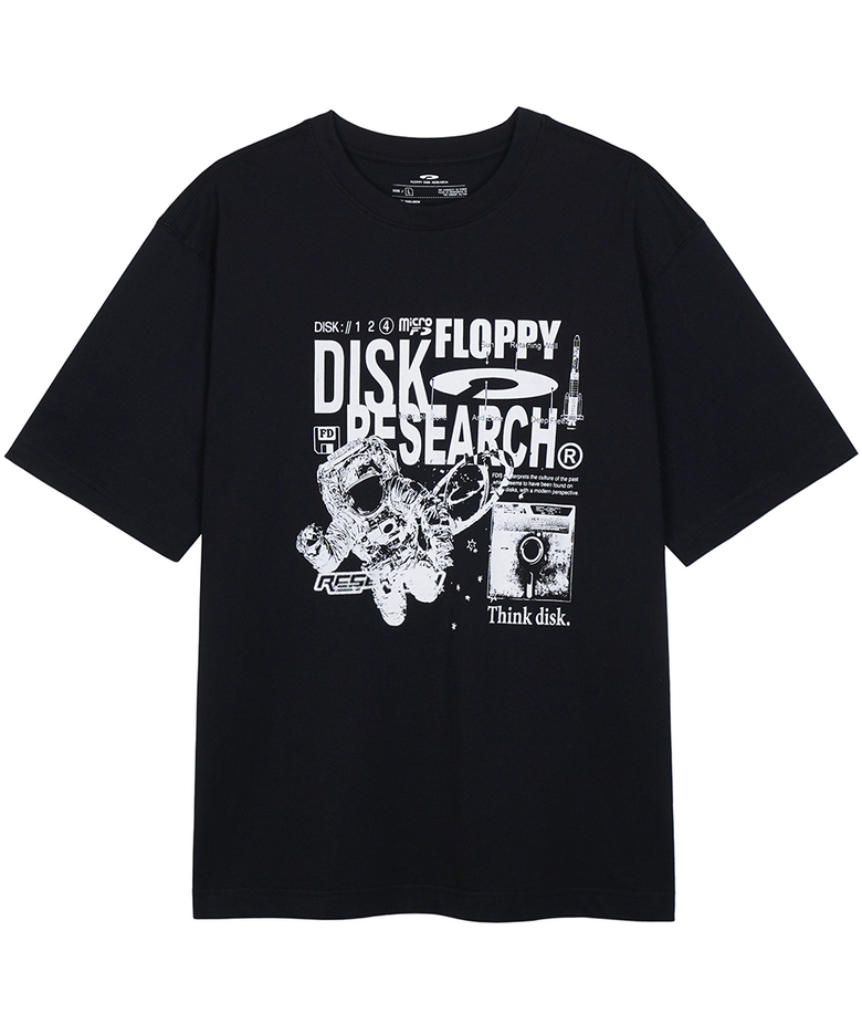 Space Disk Short Sleeve Black