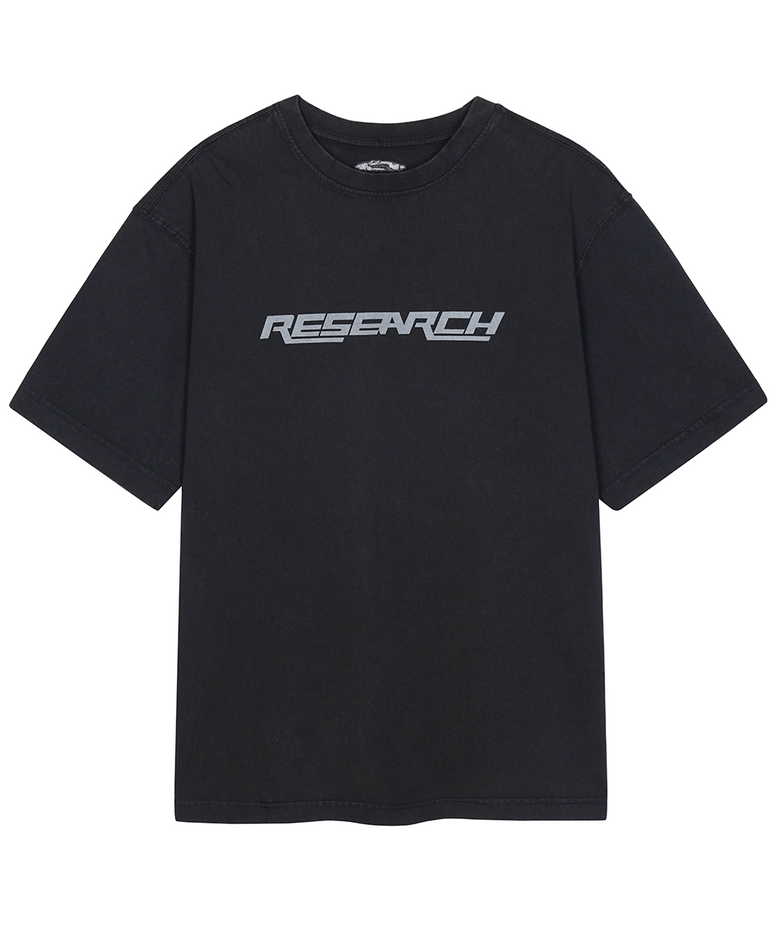 Research Logo Basic Short Sleeve Black