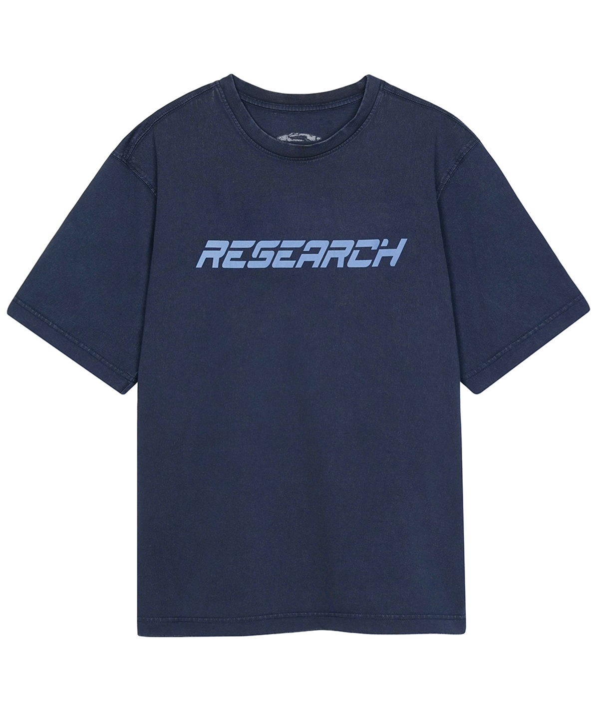 에프디알(FDR) Research Logo Basic Short Sleeve Navy