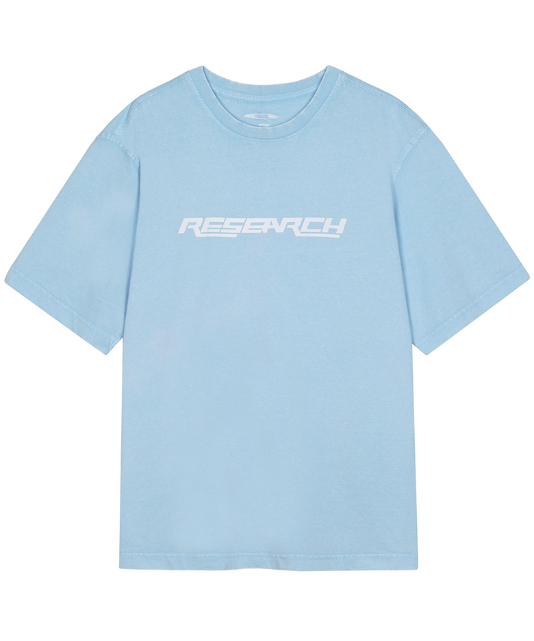 Research Logo Basic Short Sleeve Sky Blue