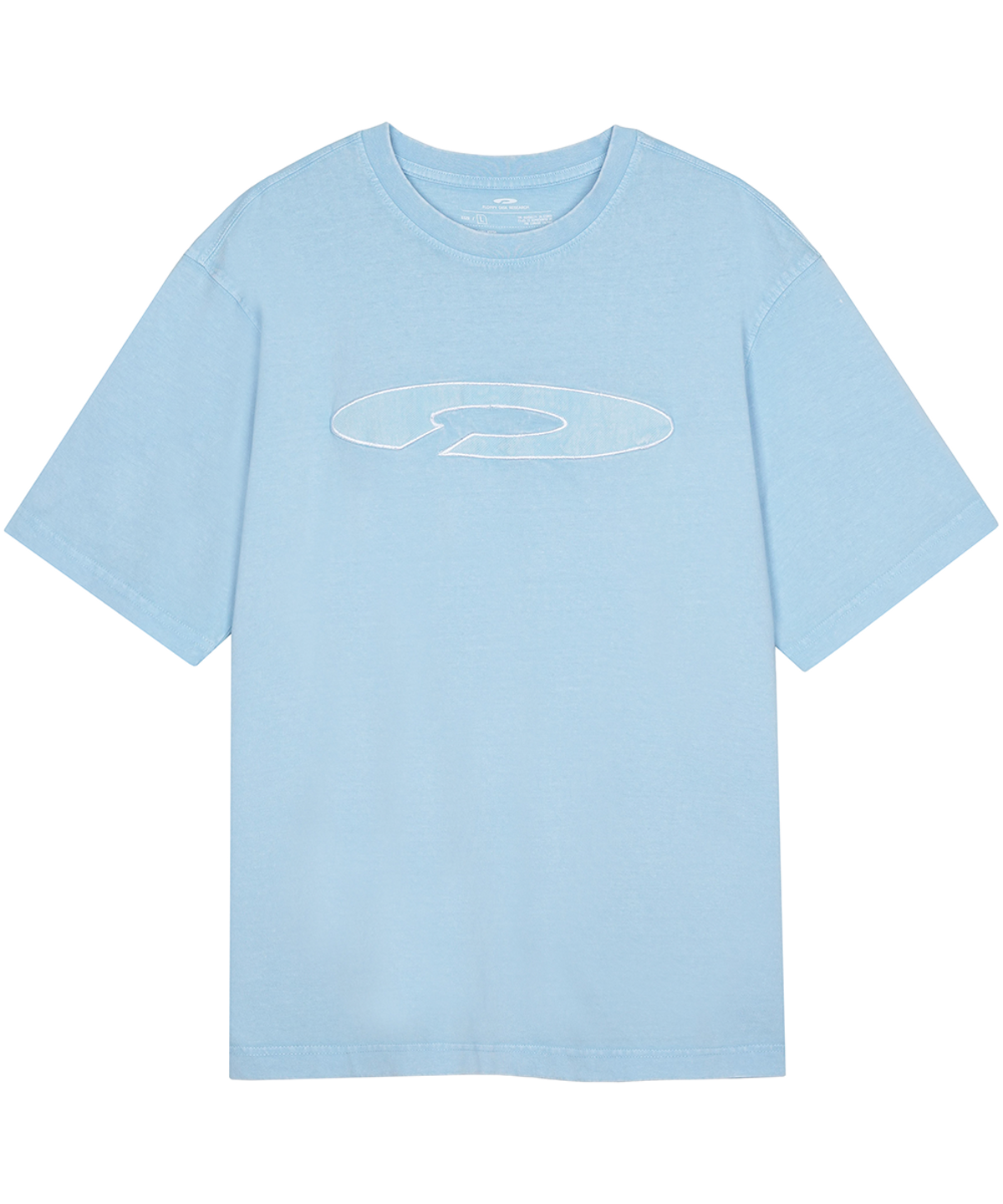 에프디알(FDR) Disk Logo Applique Short Sleeve Sky blue