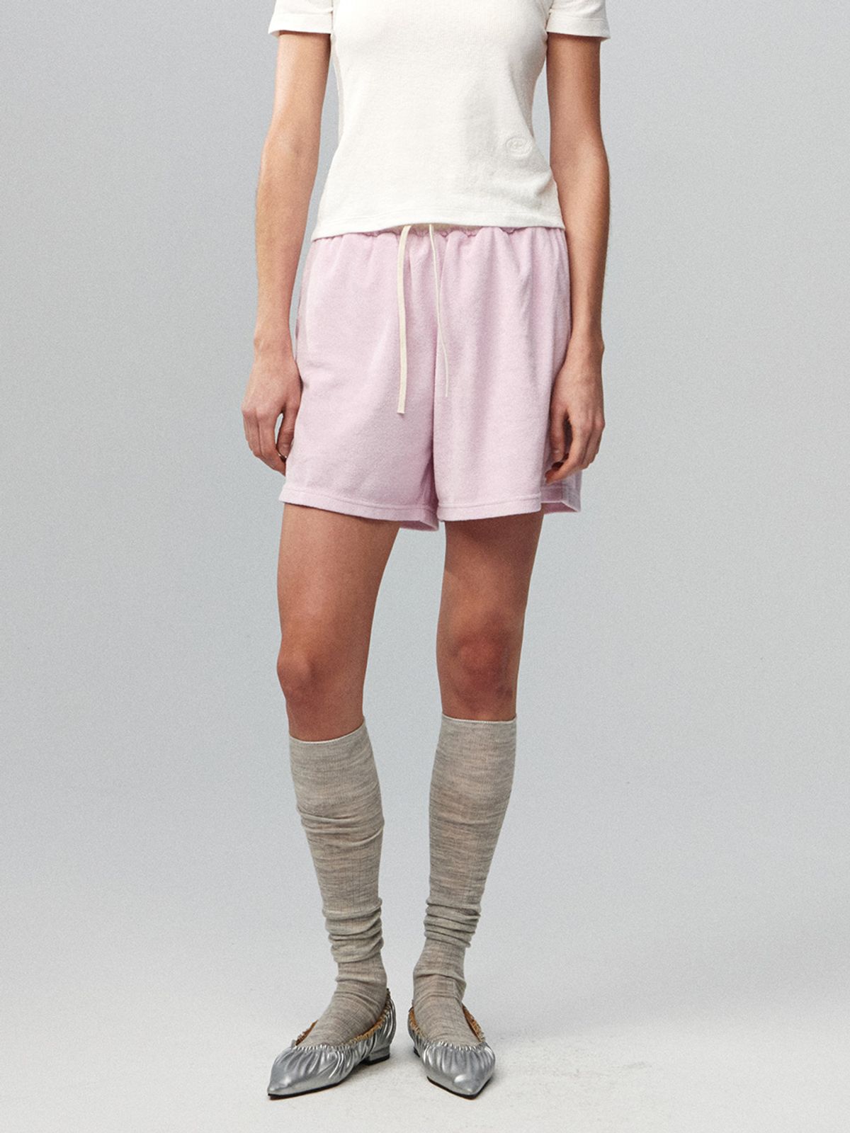 기준(KIJUN) Terry Shorts Pink