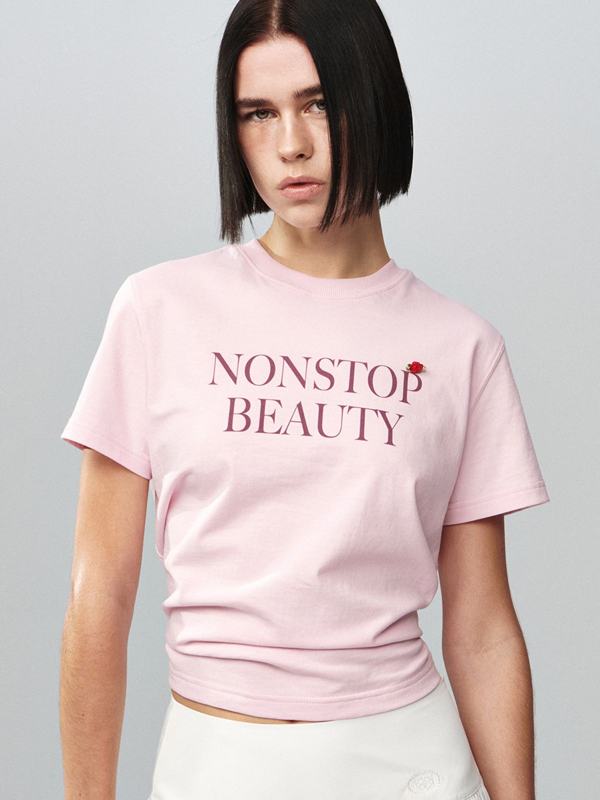 기준(KIJUN) NONSTOP BEAUTY T-Shirt Pink