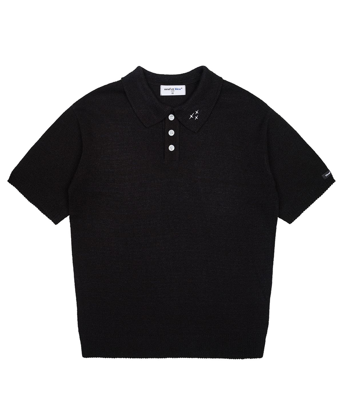 누프에블루(NEUFETBLEU) NEB bookle half knit (black)