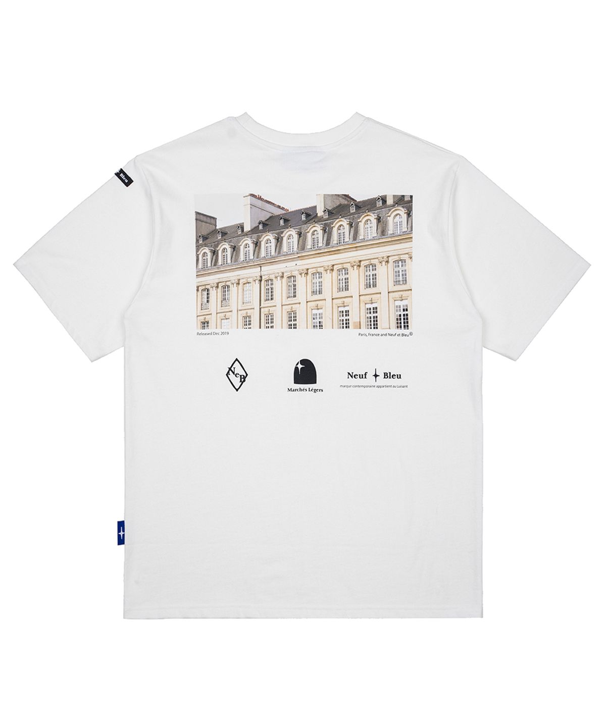 누프에블루(NEUFETBLEU) NEB paris tee (white)