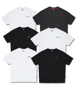 자수 로고 클래식 티셔츠