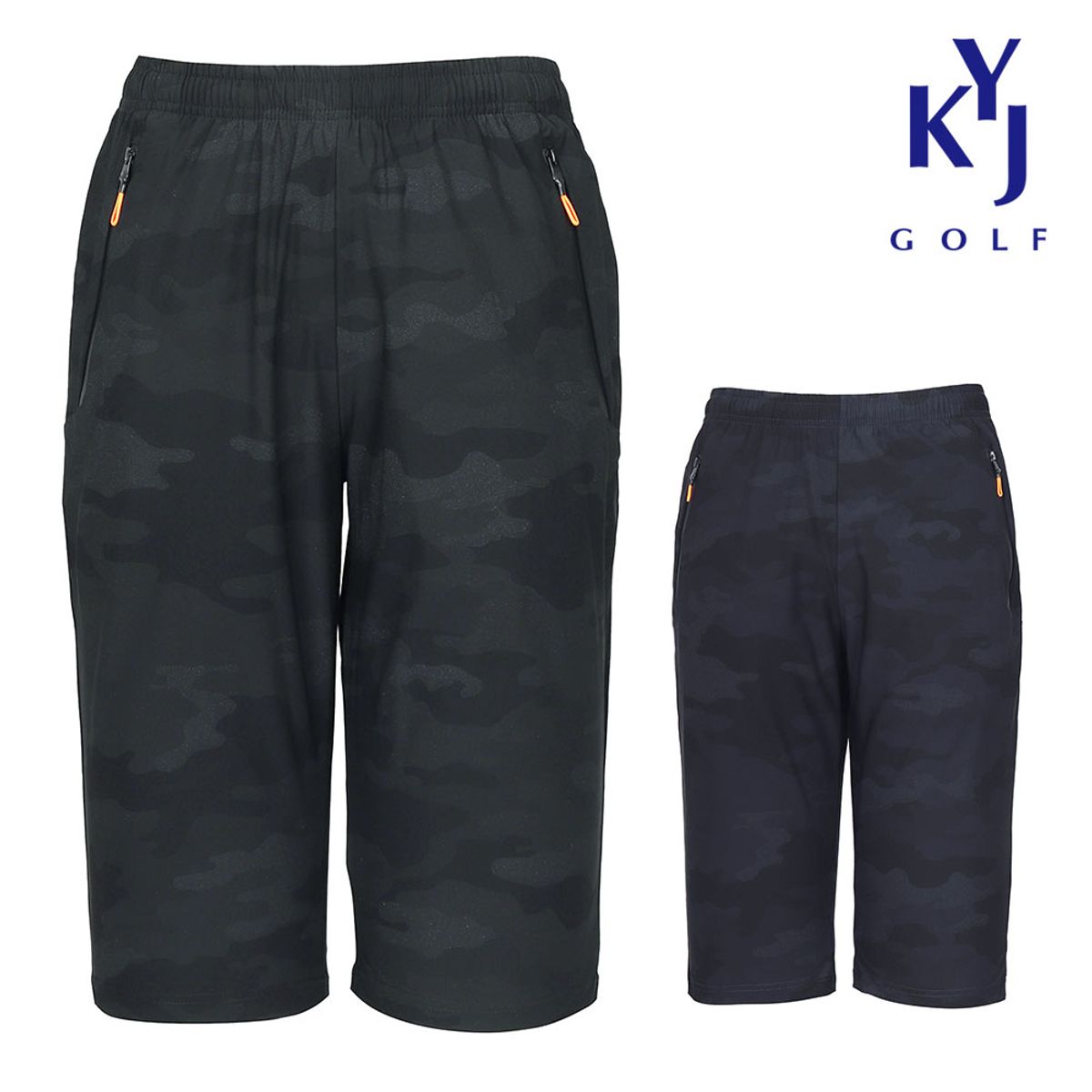 김영주 골프(KIM YOUNG JOO GOLF) 여름 밀리터리 카프리  쿨링 남성 7부 반바지 KOMMHS75