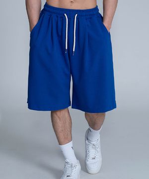 와이드 6부 버뮤다 반바지 [블루]