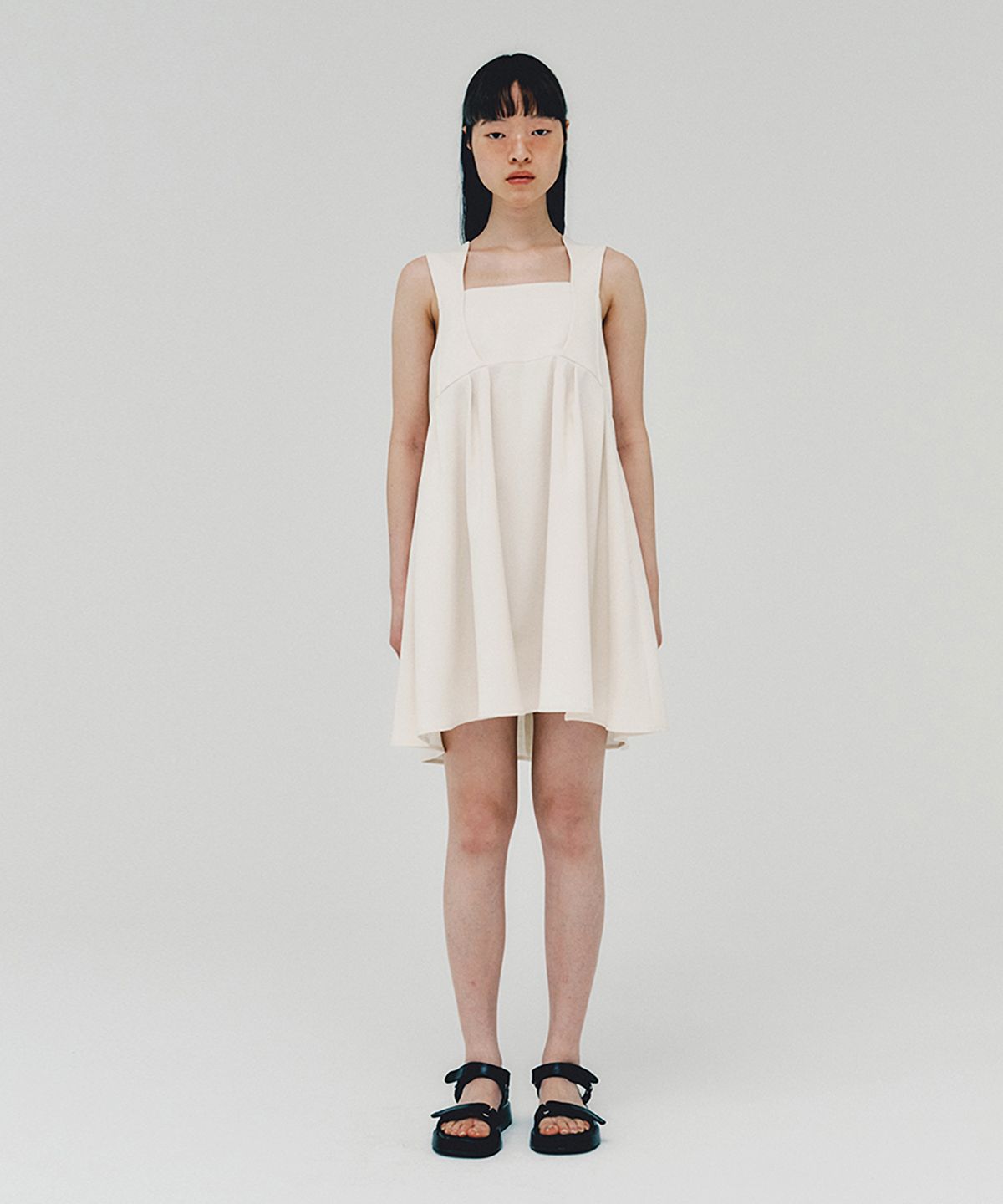 아위(AHWE) Baby Doll Dress_CREAM