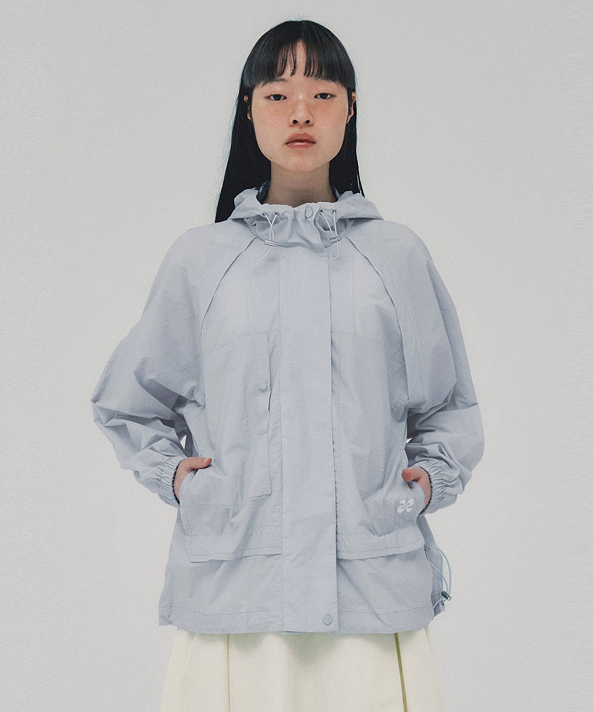 아위(AHWE) Nylon Zip-Up_LIGHT BLUE