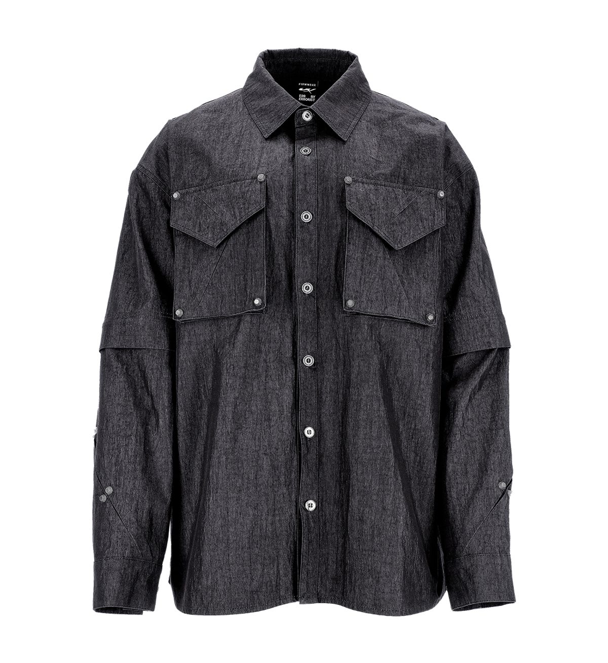에르 바이 에러리스트(ERR BY ERRORIST) SCAR DETACHABLE SHIRTS [CHARCOAL]