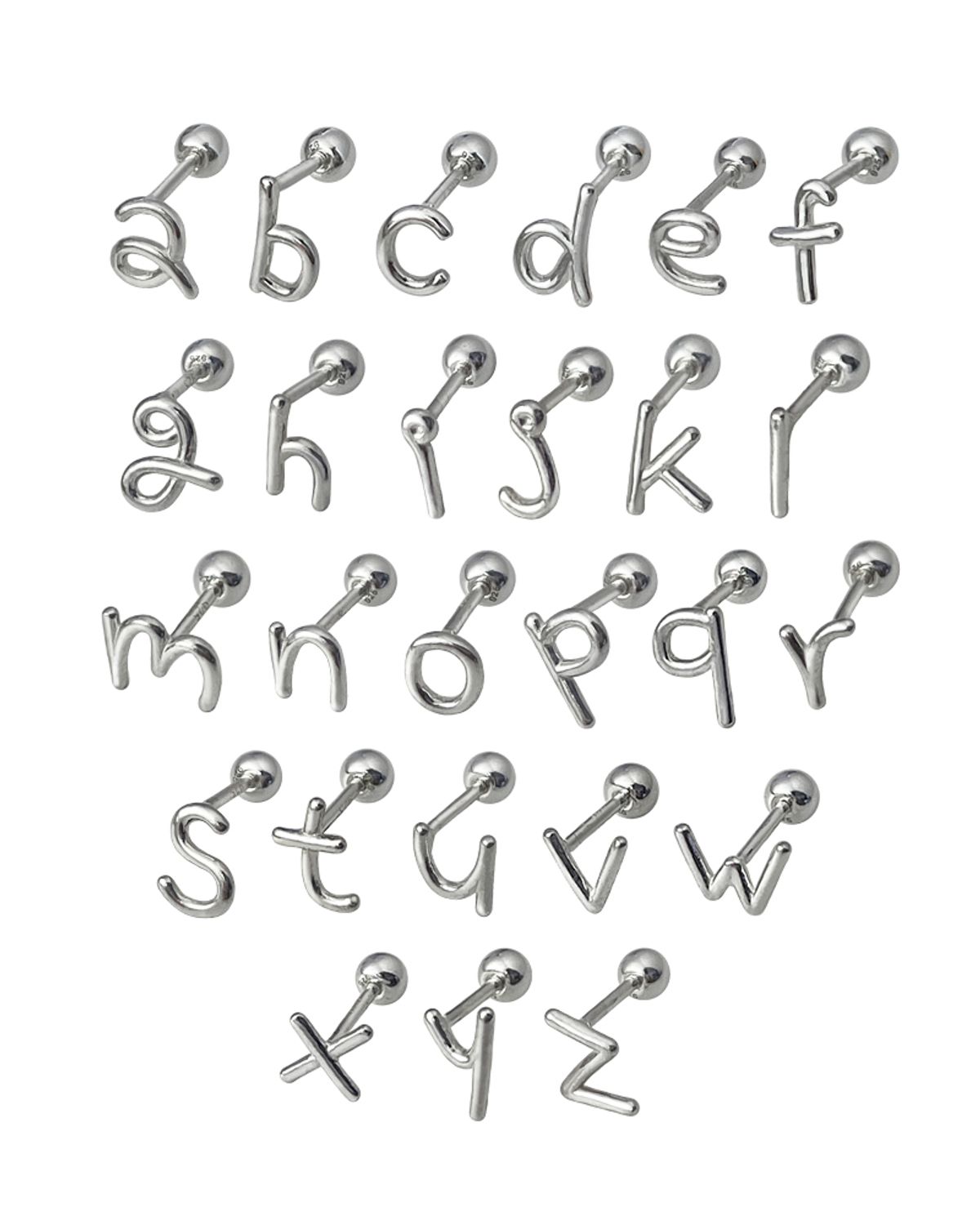 잇더즌매터(IT DOESN'T MATTER) [Silver ver.] Initial doodle piercing