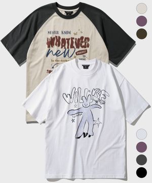 [SET] 버니위비+썸띵 레글런 반팔티셔츠 (MJST7718+MJST7708)