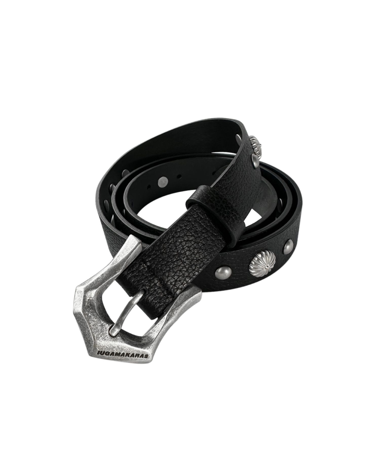 ★IUGAMAKARAS★ Studded Strap Black IUG24ACC12BK MUSINSA | IUGAMAKARAS Studded Leather Shoulder Bag (Black)