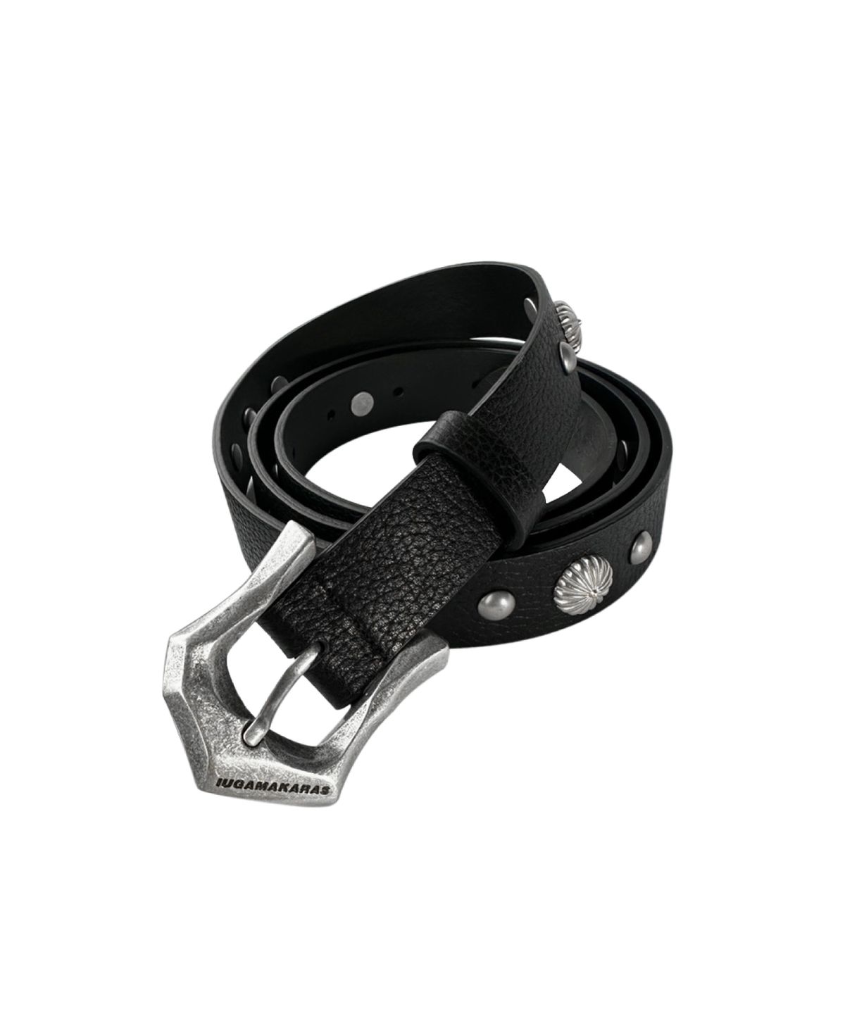 이우가마카라스(IUGAMAKARAS) Studded Bumpy Buckle Belt (Type B)