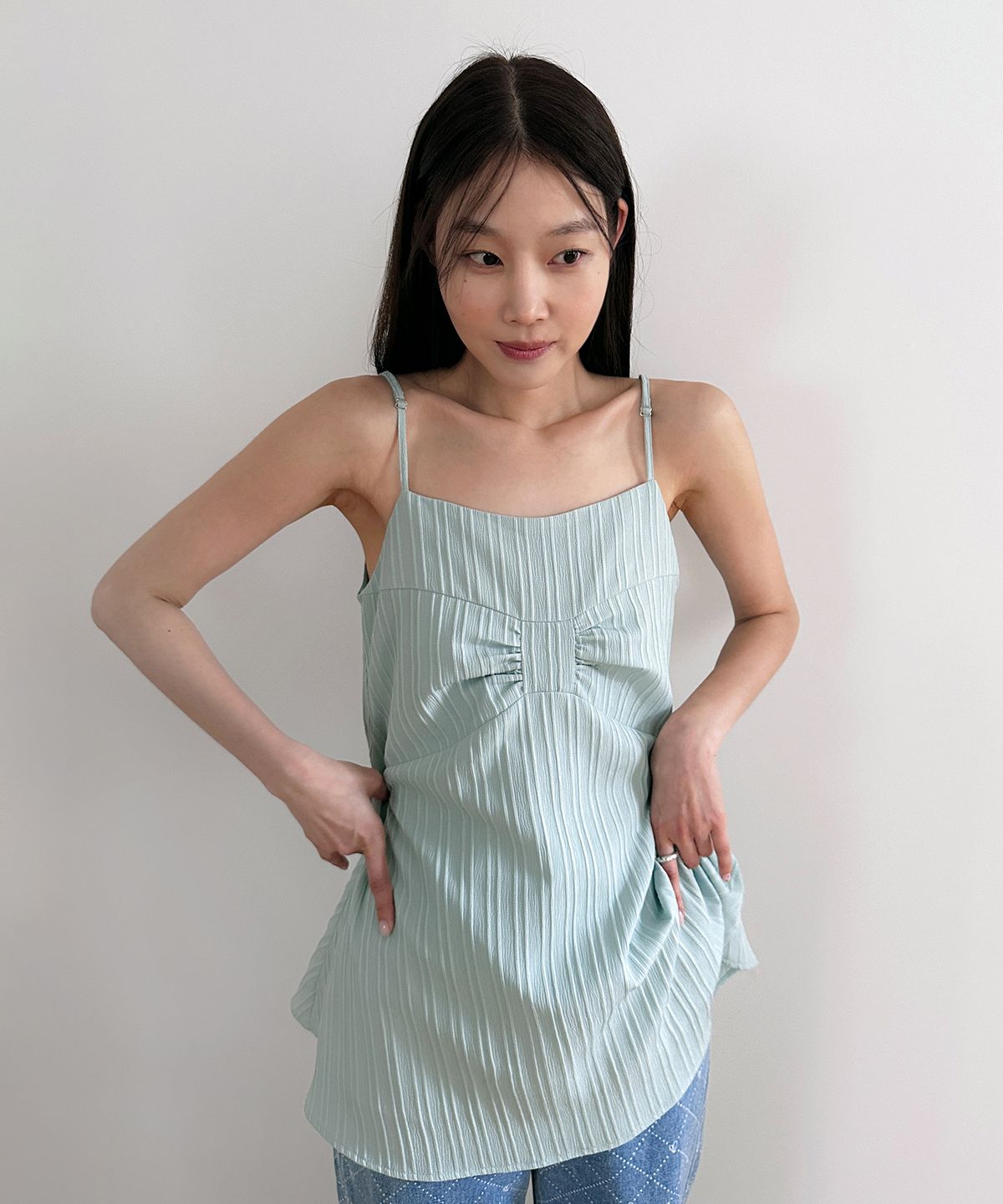 마가린핑거스(MARGARIN FINGERS) BLOOMING RIBBON ONE-PIECE (MINT)