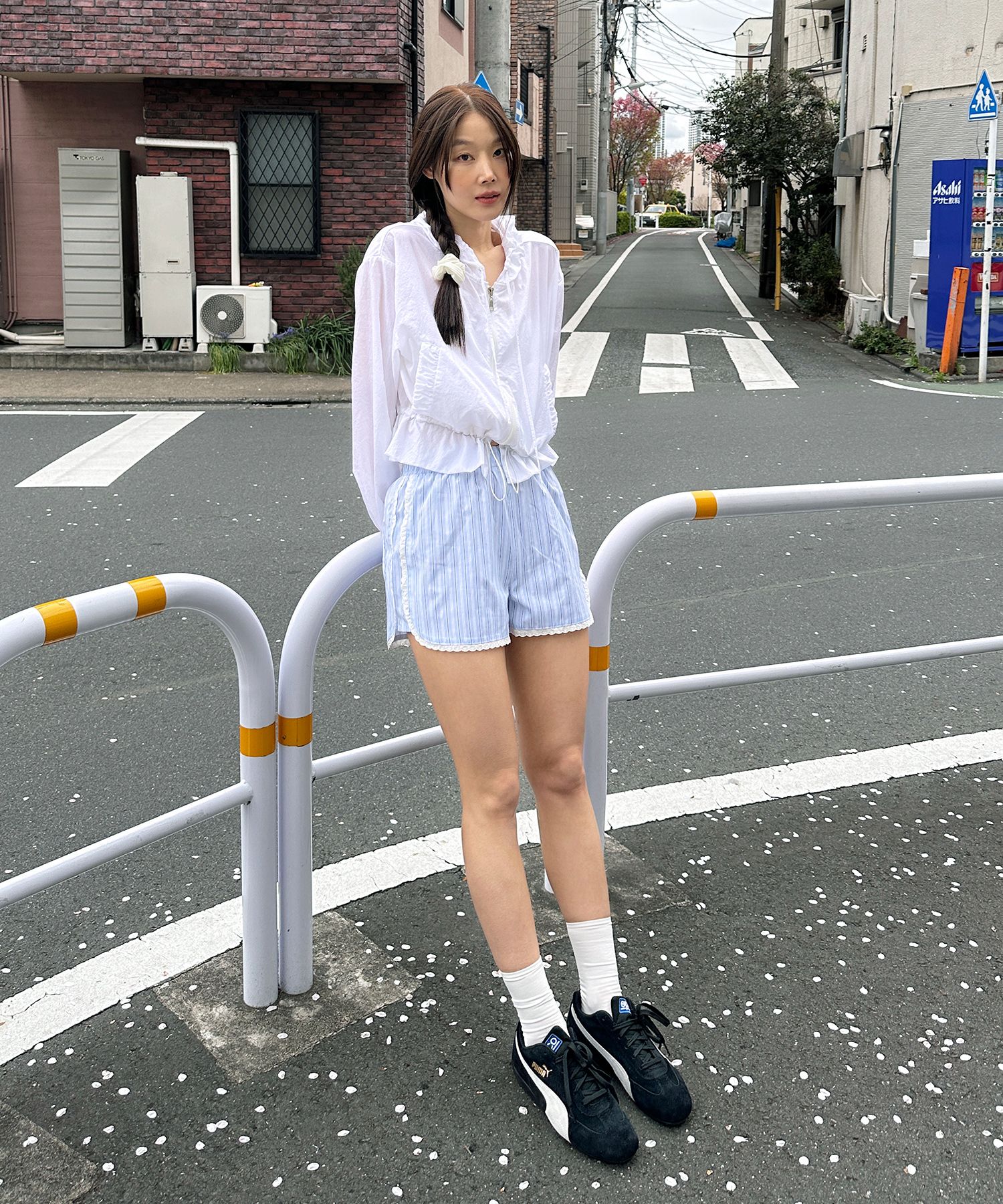 MARGARIN FINGERS ♥ STRIPED LACE SHORTS /追跡付 Margarin Fingers (マーガリンフィンガーズ) | MUSINSA 公式通販