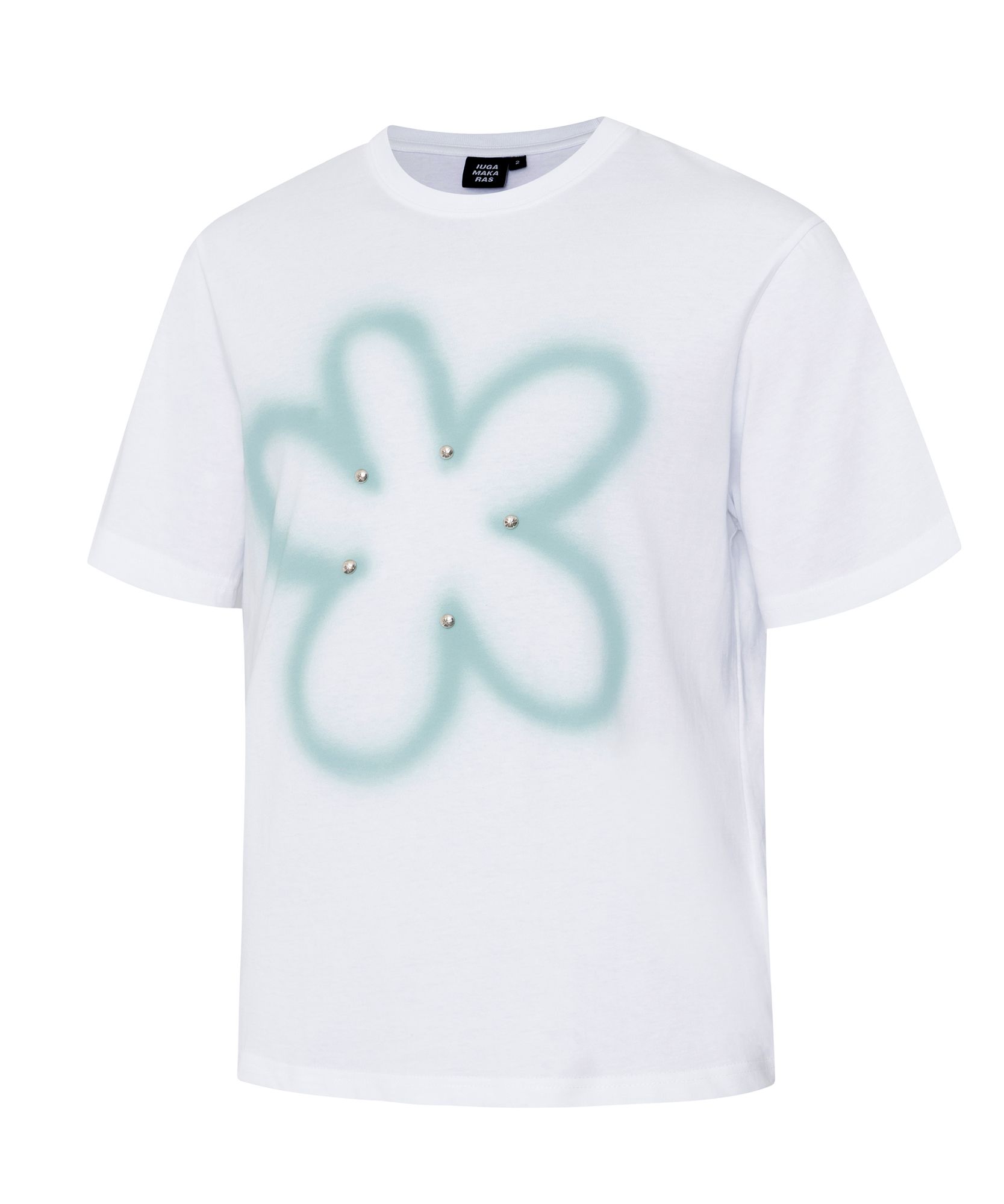 【IUGAMAKARAS】FLOWER STUDDED HALF TOP MUSINSA | IUGAMAKARAS Flower Studded Half Top (Brown)