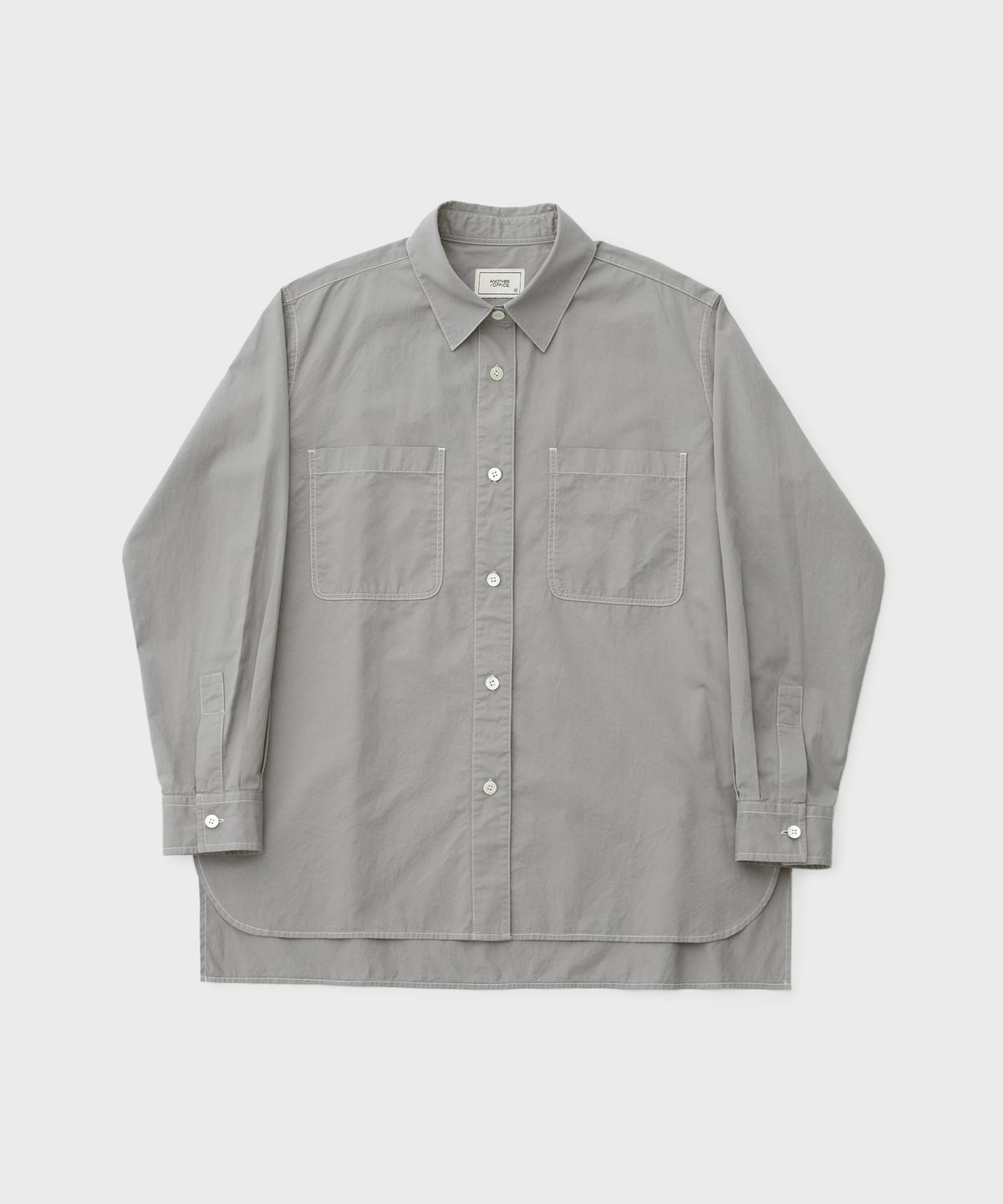 어나더오피스 우먼(ANOTHER OFFICE WOMEN) Women Volume Garment Shirt (Concrete)