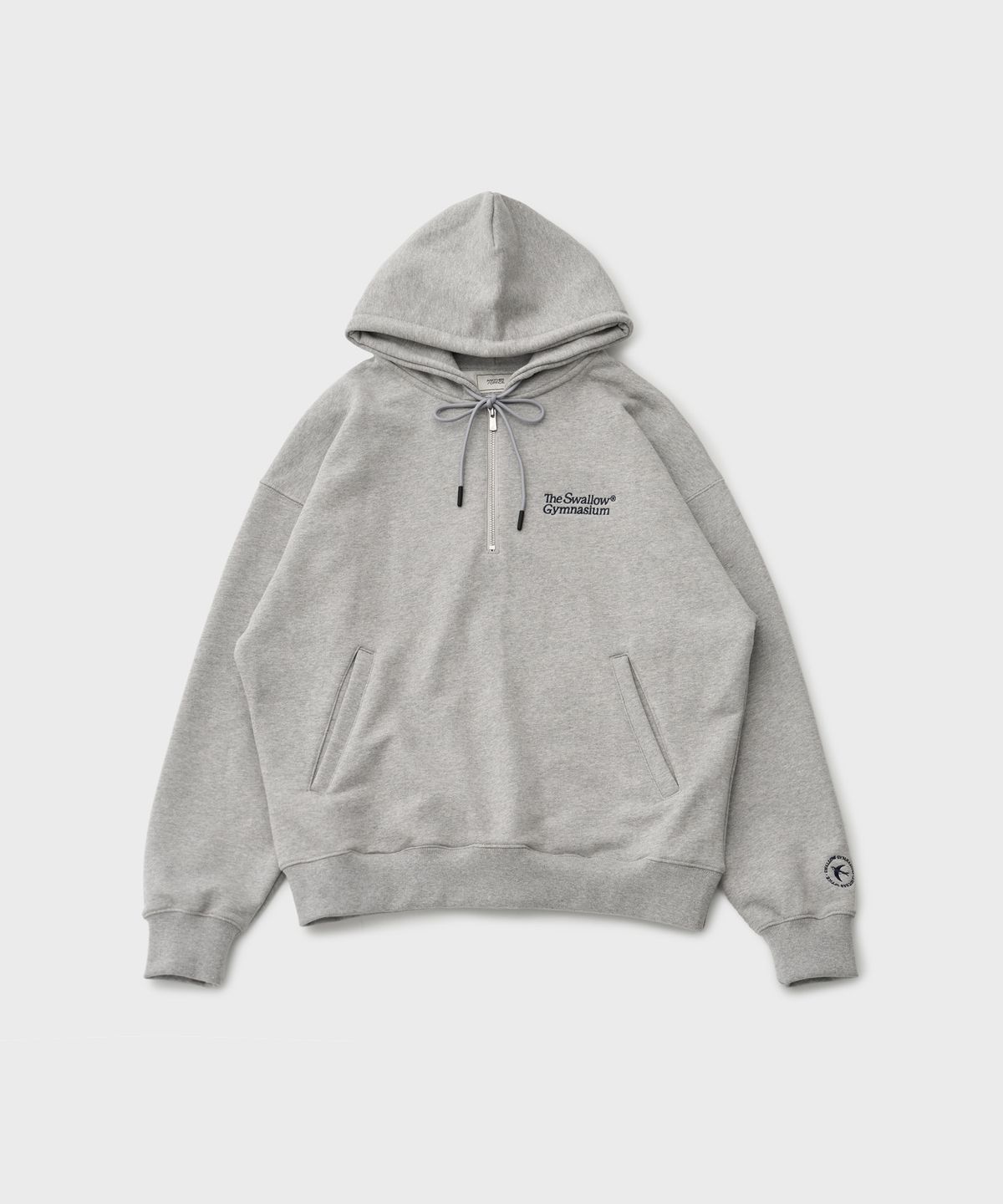 어나더오피스 우먼(ANOTHER OFFICE WOMEN) Women Gymnasium Half Zip-up Hoodie (Heather Gray)