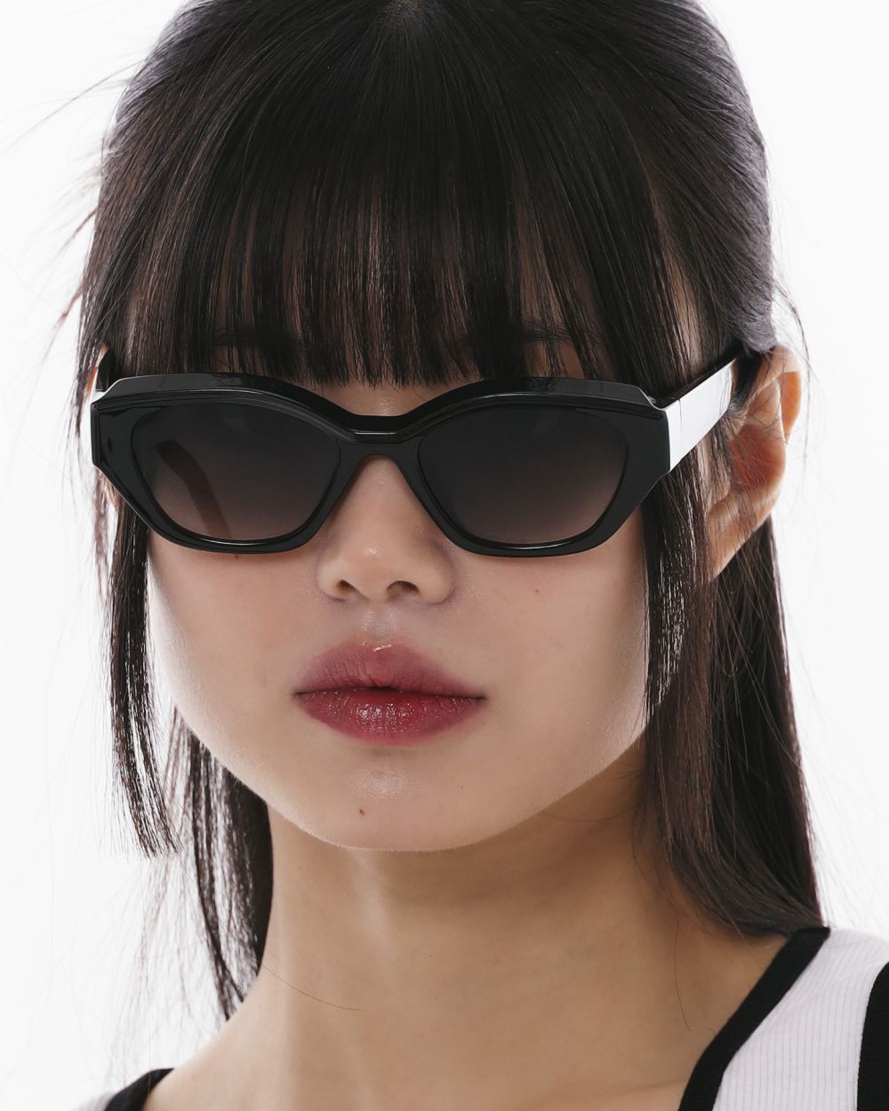 ★HANGLE EYEWEAR★ Geek Chic Square SUN Black Dark Green MUSINSA | HANGLE EYEWEAR Geek Chic Square SUN Black Dark Green