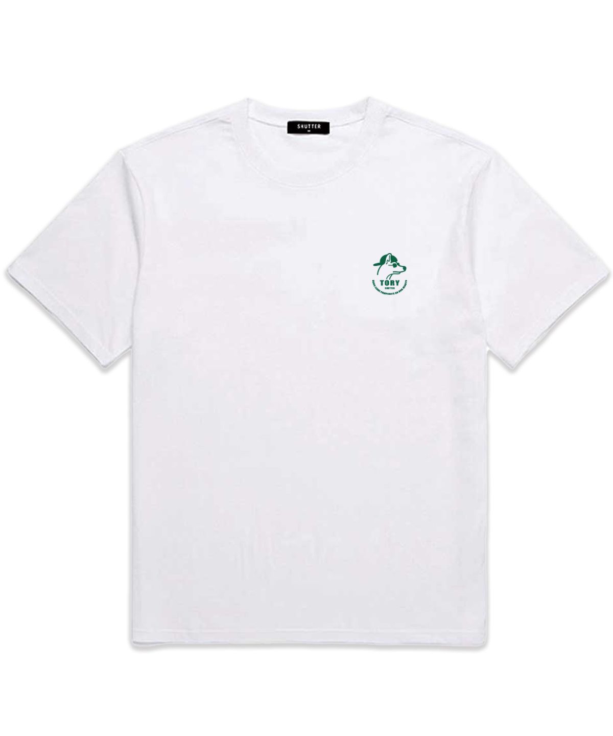 셔터(SHUTTER) MINI TORY LOGO 오버핏 반팔 티셔츠 (SS024) 화이트