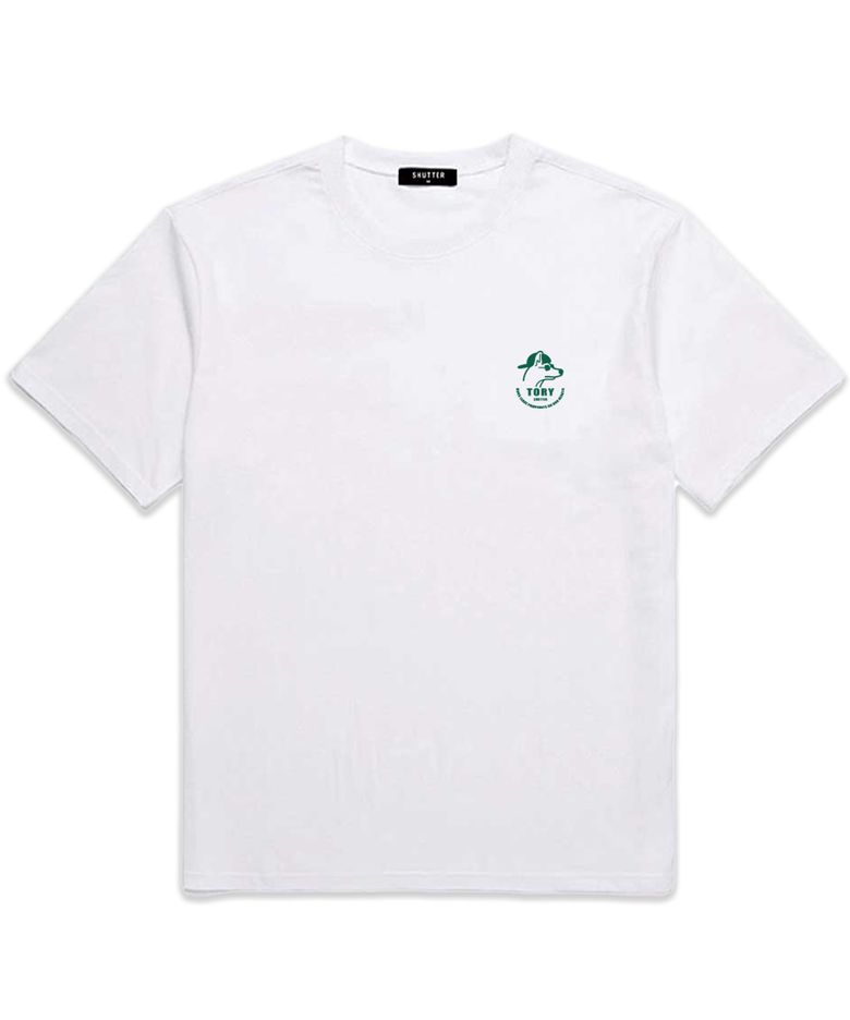 [FW신상할인] MINI TORY LOGO 오버핏 반팔 티셔츠 (SS024) 화이트