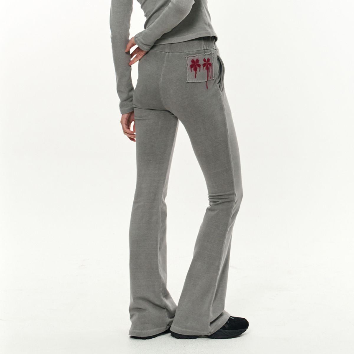 킴지수(KIMZISU) Patch Slim Lounge Pants _ Light Grey